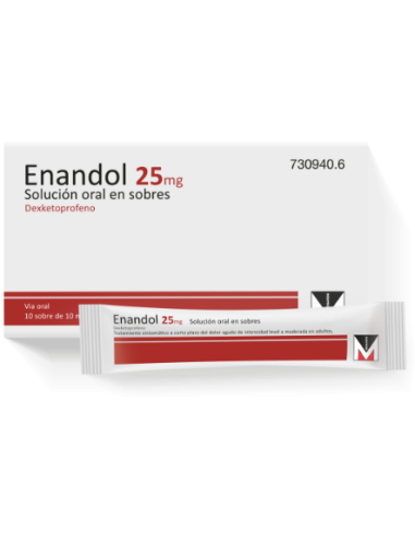 Enandol 25mg solución oral 10 sobres