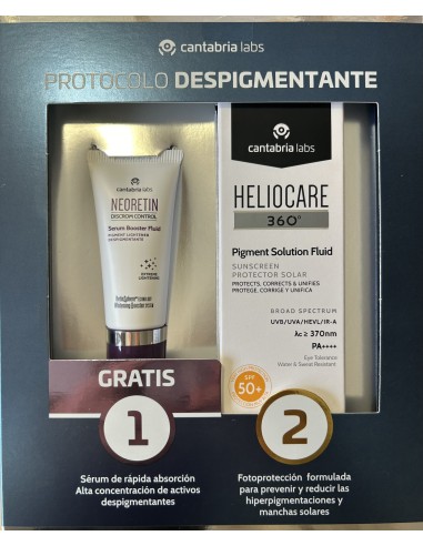 Heliocare 360 Pack Pigment Solution Fluid SPF 50+ 50ml + Neoretin Discrom Control Sérum Booster 15ml