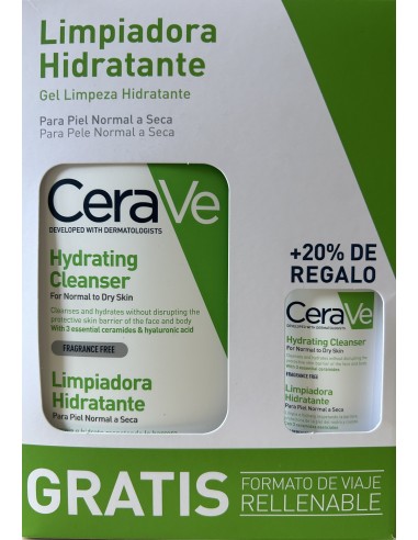 Cerave Limpiadora Hidratante 473 ml + 20% regalo