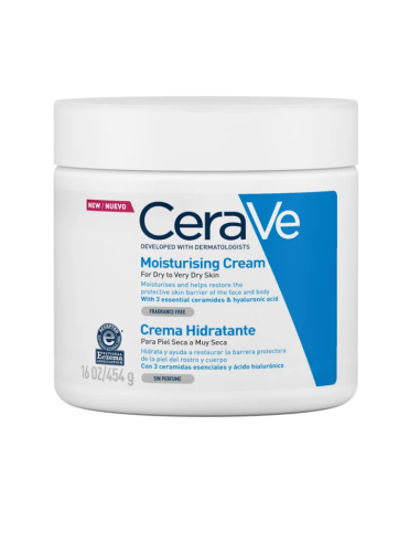 Cerave crema hidratante piel seca 454g